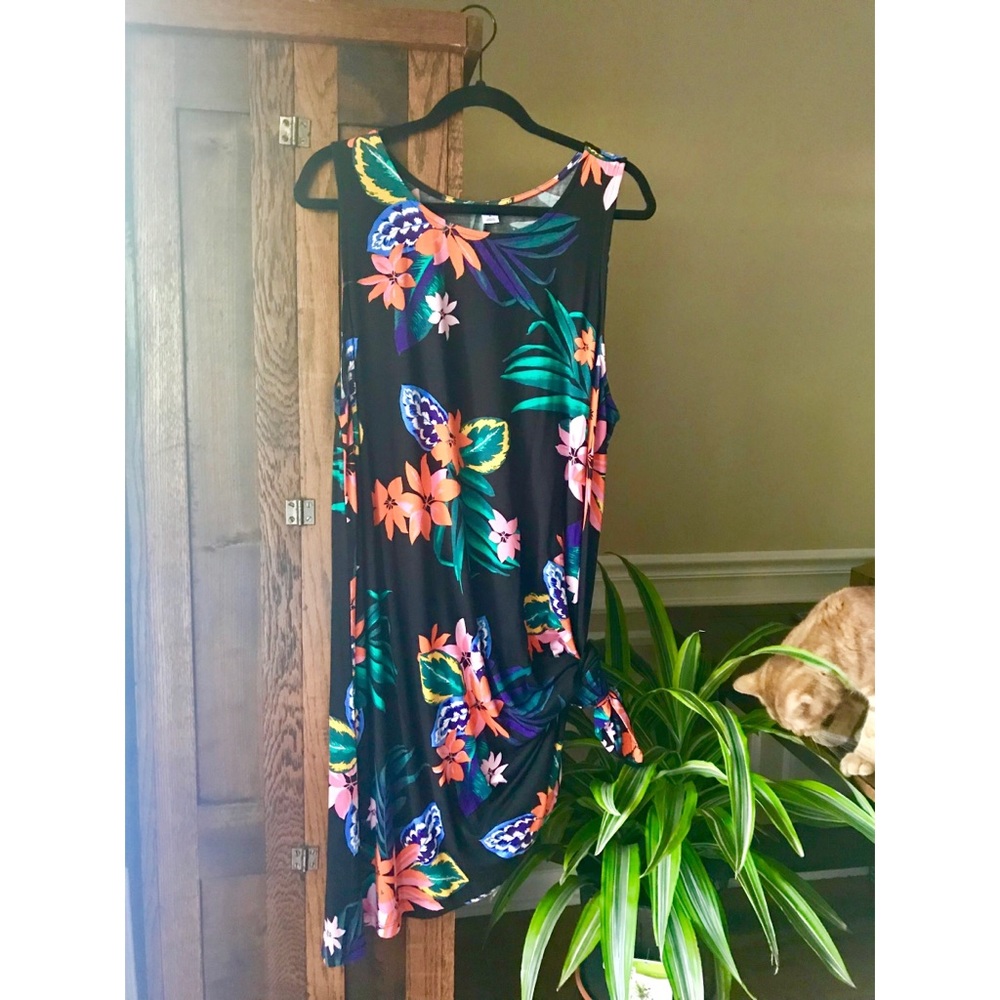 Tropical Sleeveless Dress